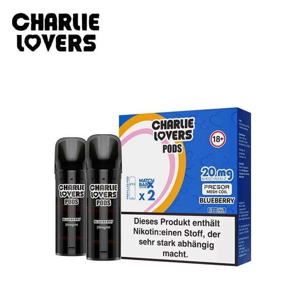 Charlie Lovers - Blueberry - Prefilled Pod 2ml/ Stück